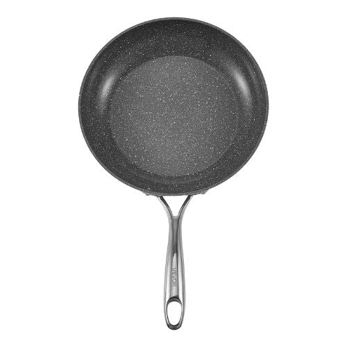 (3 Piece) Frying Pan Skillet Aluminum Egg Fry Pans Kitchen (Grey) - Image 4