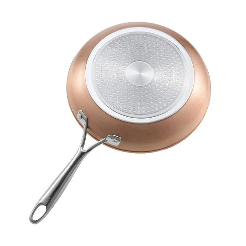 (3 Piece) Frying Pan Skillet Aluminum Egg Fry Pans Kitchen (Grey) - Image 5